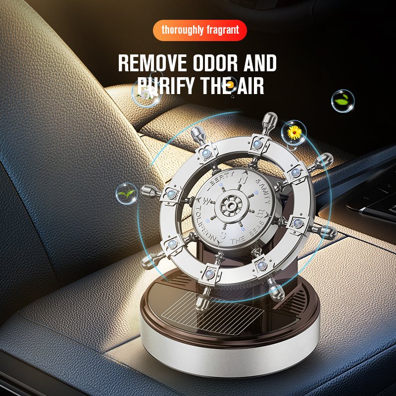 car air freshener solar energy rotating car top dashboard unique gadgets unique gadgets
