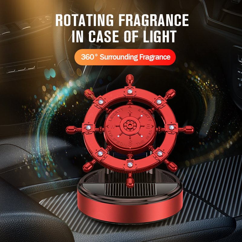 car air freshener solar energy rotating car top dashboard unique gadgets unique gadgets