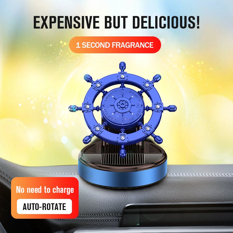 car air freshener solar energy rotating car top dashboard unique gadgets unique gadgets
