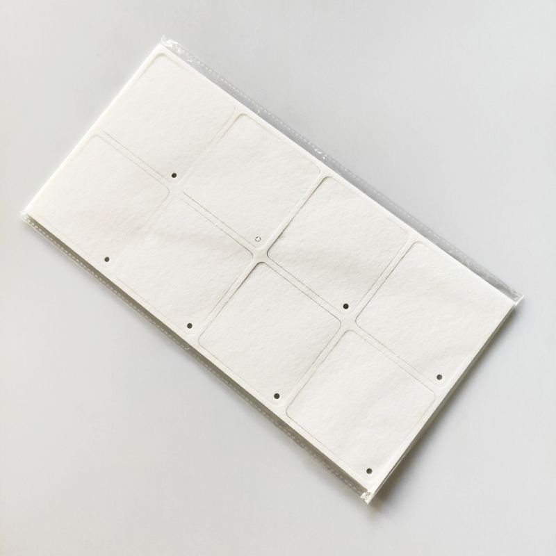 Qualisub Hot selling felt Car Air Fresheners 8pcs/sheet Square Shape Sublimation Air freshener Blanks
