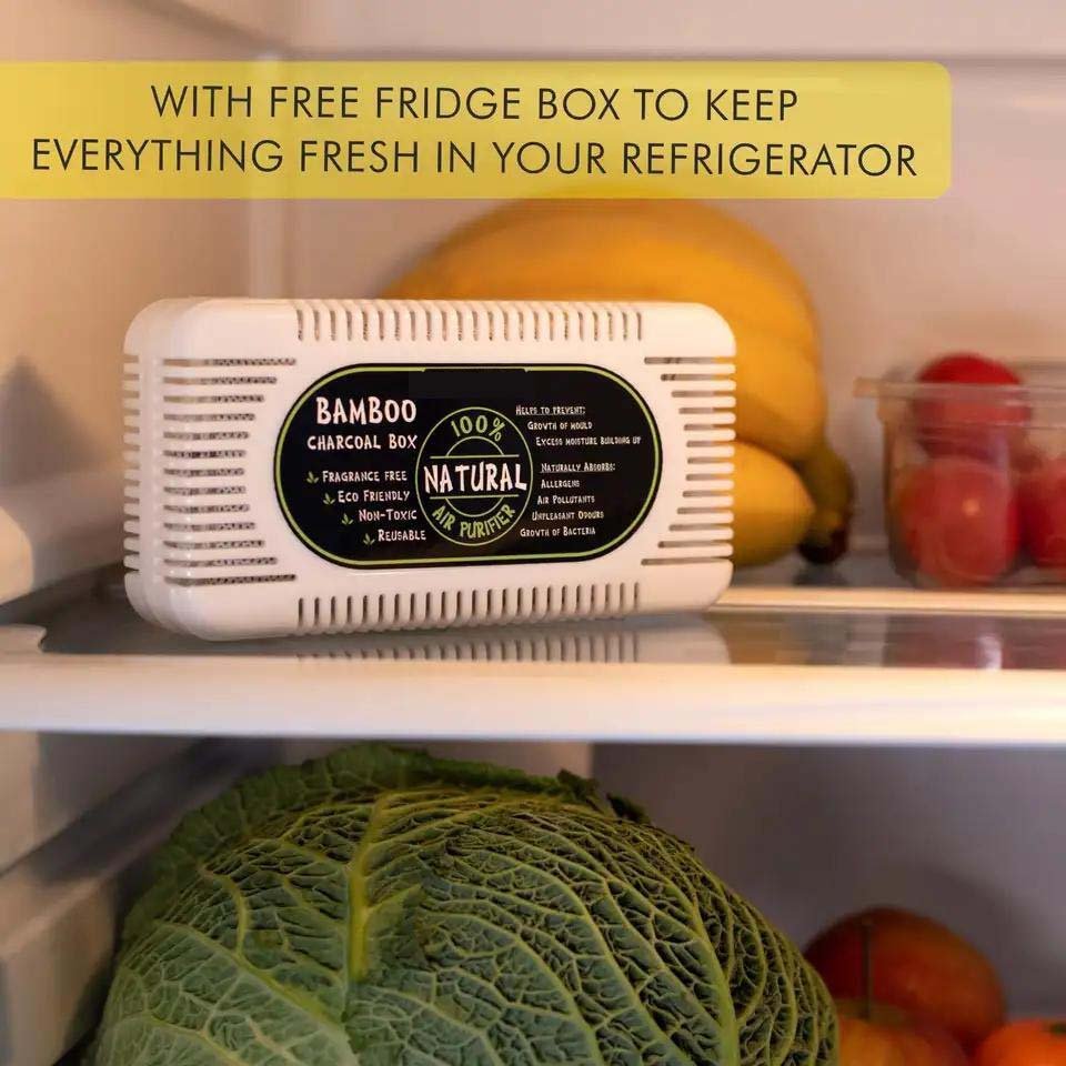 LEGREEN Bamboo Charcoal Air Purifying Bag Shoe Deodorizer Air Fresheners Refrigerator Odor Eliminator