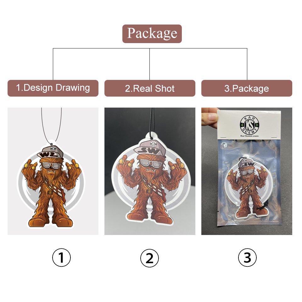 High Quality Car-styling Air Freshener Custom Car Natural Smell Hanging Car Interior Auto Scent Fragrance Auto Accessories