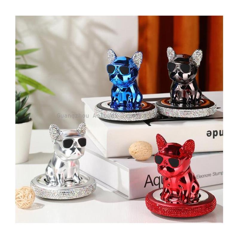 Car Dog Aromatherapy Accessories Interior Decoration Auto Ornaments Solid Perfume French Bulldog Fresheners