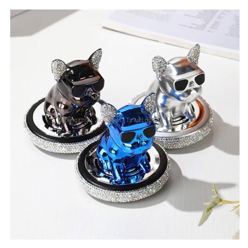Car Dog Aromatherapy Accessories Interior Decoration Auto Ornaments Solid Perfume French Bulldog Fresheners