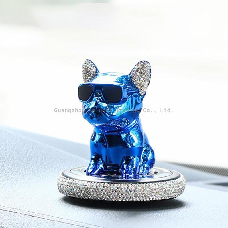 Car Dog Aromatherapy Accessories Interior Decoration Auto Ornaments Solid Perfume French Bulldog Fresheners