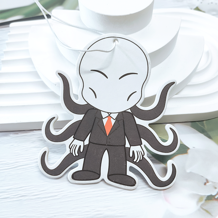 Customized Printing paper scented perfume logo car hanging cotton luxury car air freshener