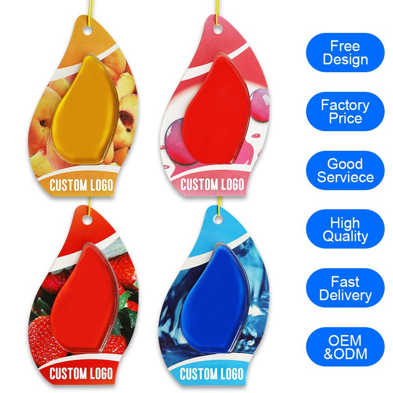 Multipurpose Custom Car Hanging Perfume Pendant Car Hanging Perfume Air Freshener Gel Perfume Home Air Freshener