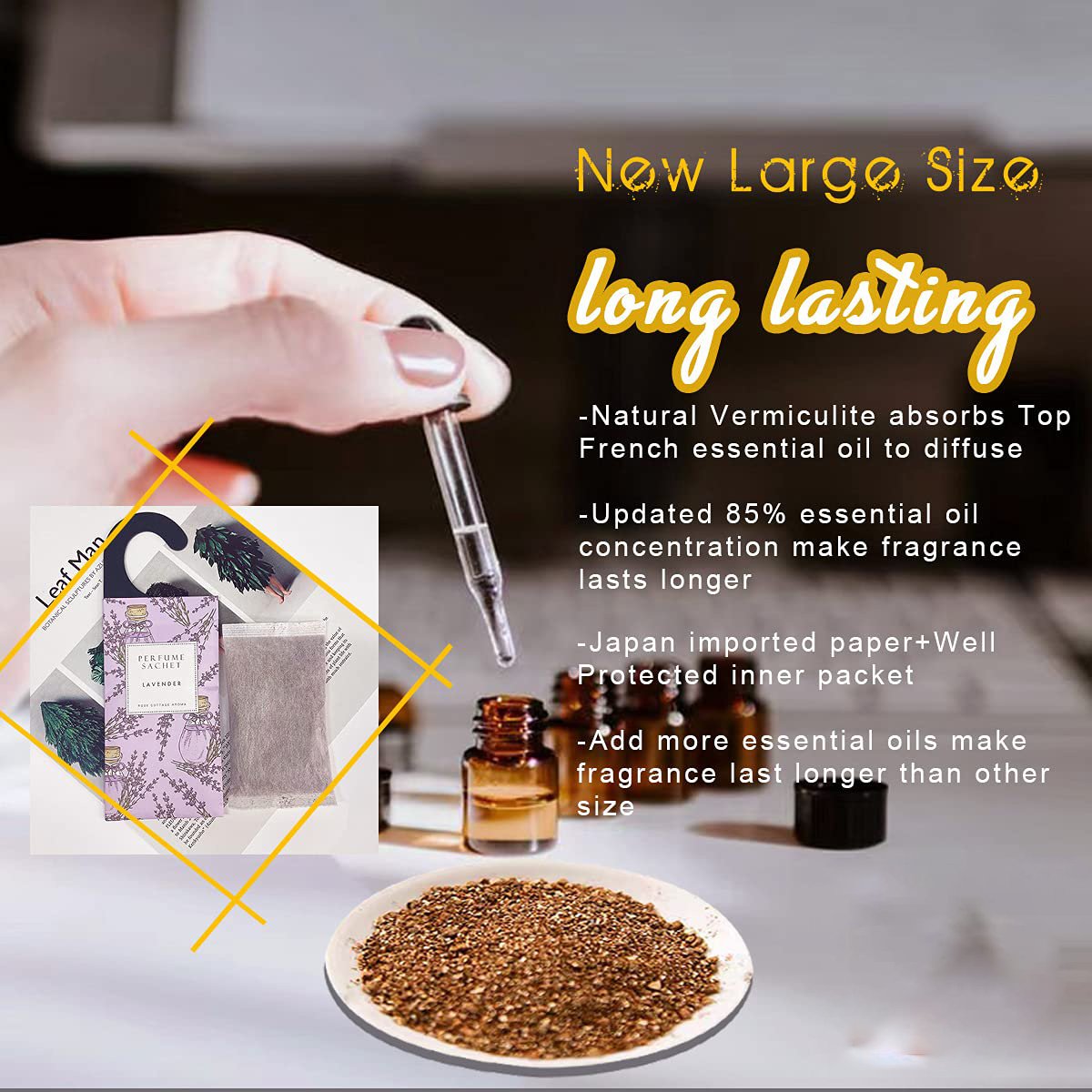 Lavender Hanging Closet Deodorizer Air Freshener Long Lasting Scented Sachets bathroom Smell Goods for House