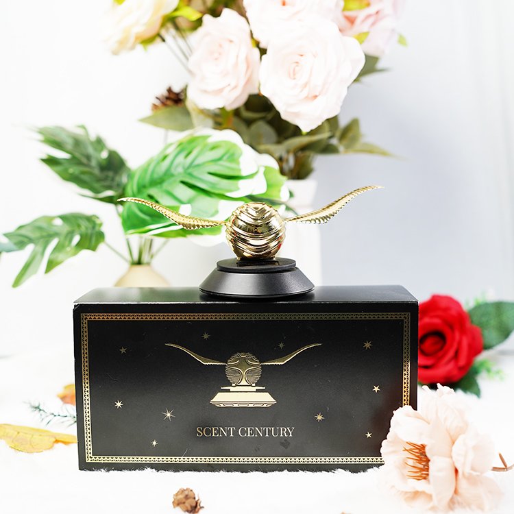 Gold Car Decoration Solid Car Perfume Air Freshener can swing Car Perfume Floral and fruity fragrance plus marine scent