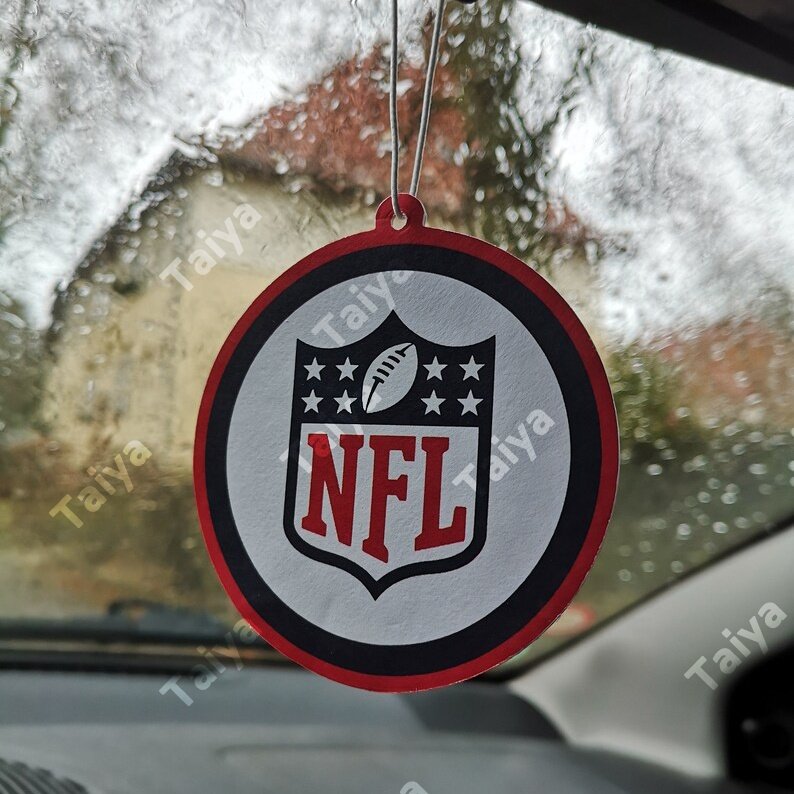 2023 hot-sale customized NFL Bengals High Quality Hanging Car Air Freshener all 32 team Fragrance Paper Card Car Perfume