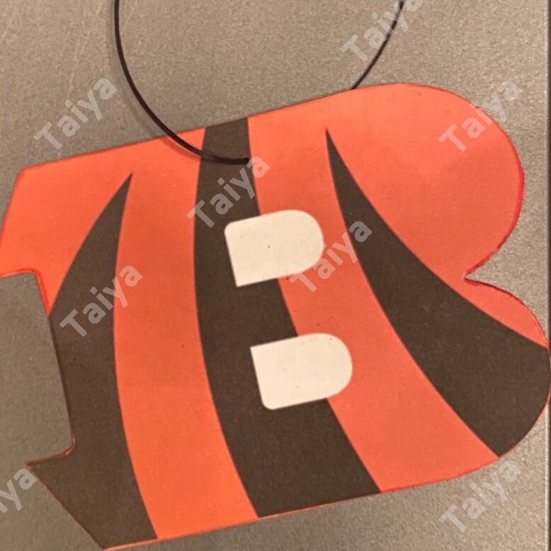 2023 hot-sale customized NFL Bengals High Quality Hanging Car Air Freshener all 32 team Fragrance Paper Card Car Perfume