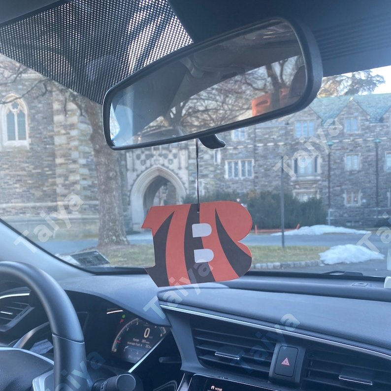 2023 hot-sale customized NFL Bengals High Quality Hanging Car Air Freshener all 32 team Fragrance Paper Card Car Perfume