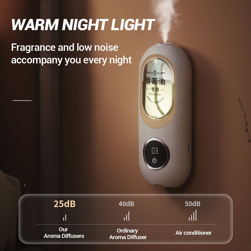 Wholesale Aromatherapy Fragrance Home Aroma Diffusers Digital Display Air Freshener Rechargeable Essential Oil Diffuser