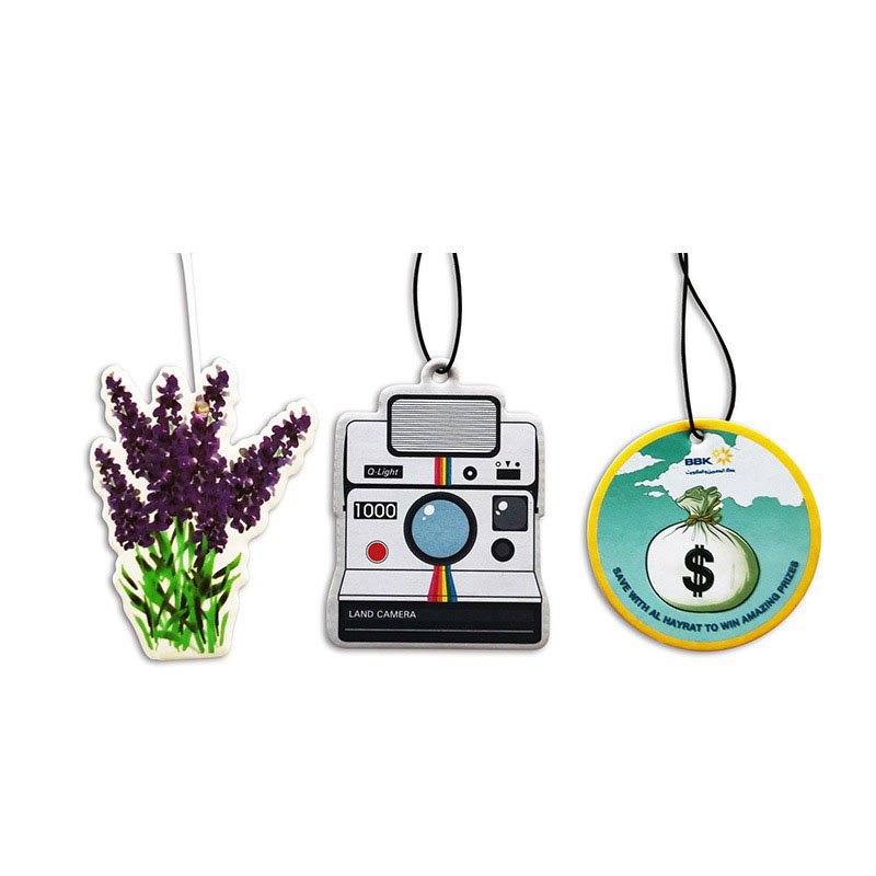 New Design Custom Scent Hanging Paper Air Freshener Design Logo Room Hanging Paper air freshener