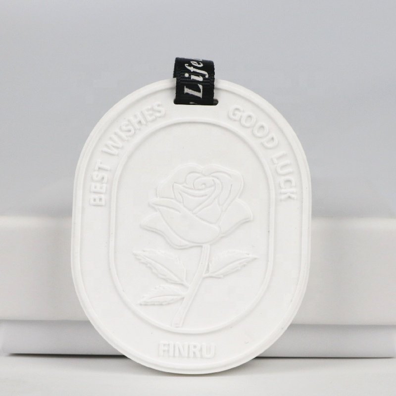 Stocked Gift Set Hanging Car Wardrobe Air Freshener Scented Ceramic Pendant Aroma Plaster Essential Oil Fragrance Diffuser