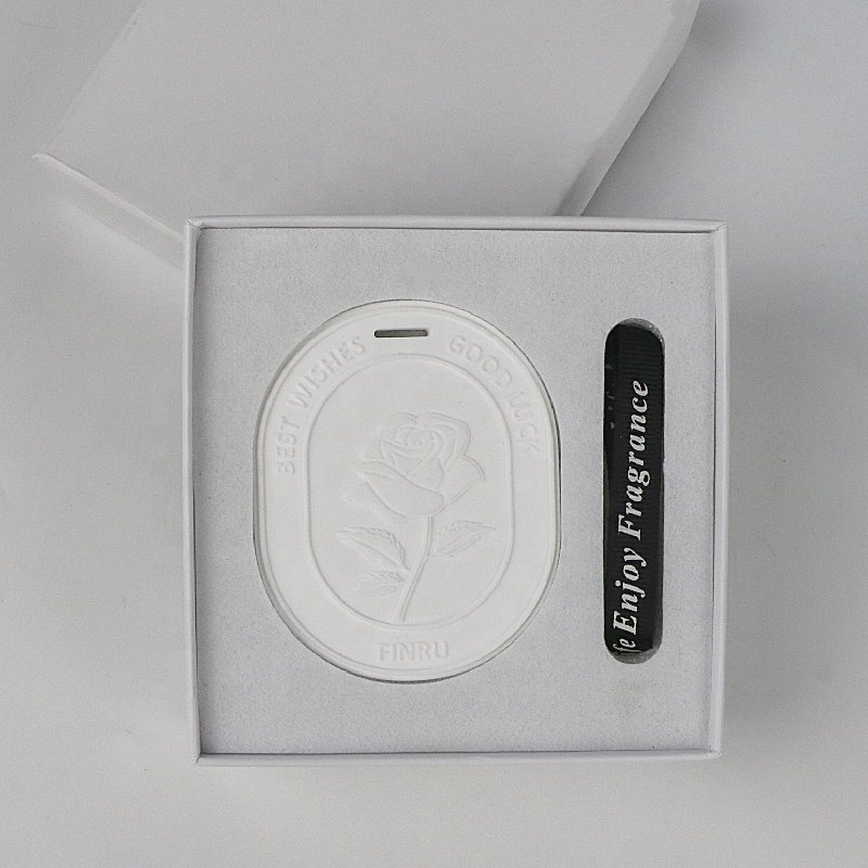 Stocked Gift Set Hanging Car Wardrobe Air Freshener Scented Ceramic Pendant Aroma Plaster Essential Oil Fragrance Diffuser