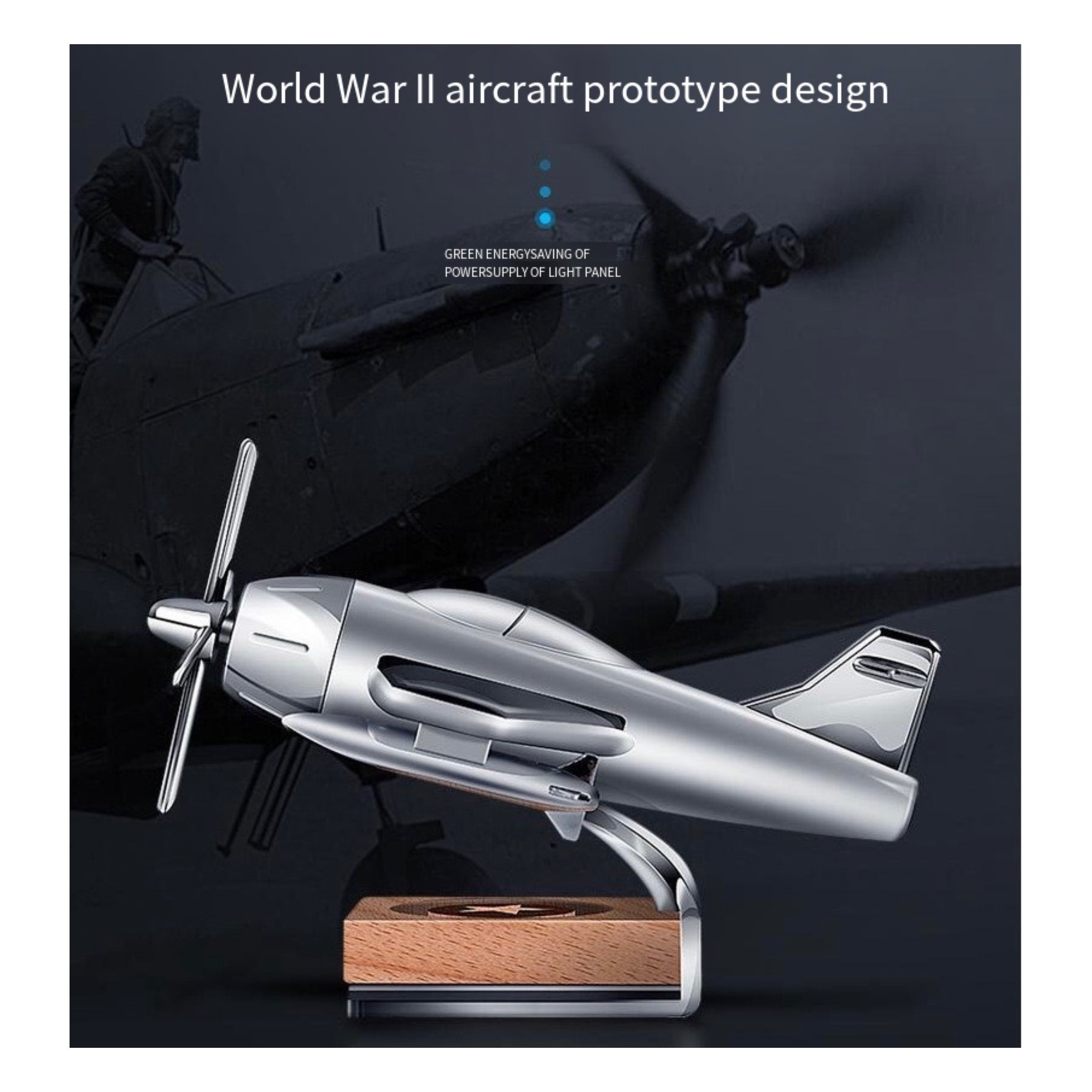 Wholesale Solar Rotating Aircraft Car Perfume Decoration Interior Accessories Car Perfume