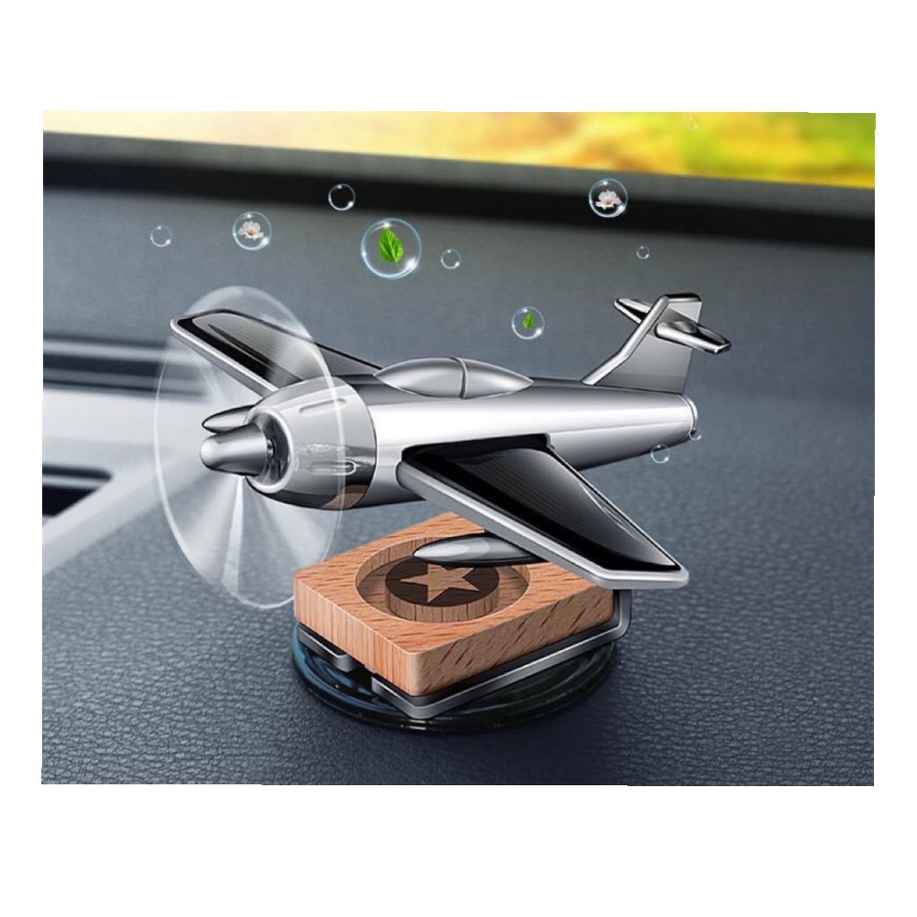 Wholesale Solar Rotating Aircraft Car Perfume Decoration Interior Accessories Car Perfume