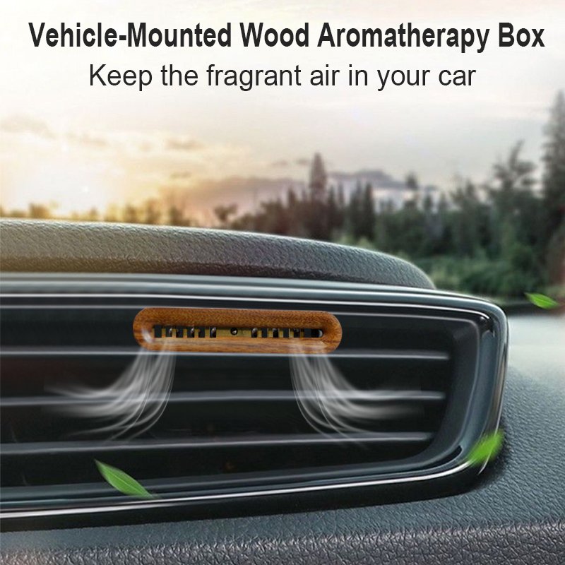 Luxury Wood Perfume Scented Wood Air Freshener Car Vent Solid Air Freshener Diffuser