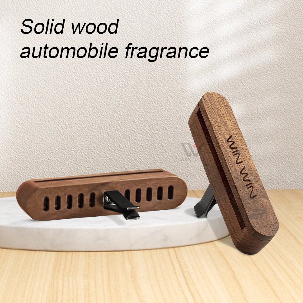 Luxury Wood Perfume Scented Wood Air Freshener Car Vent Solid Air Freshener Diffuser