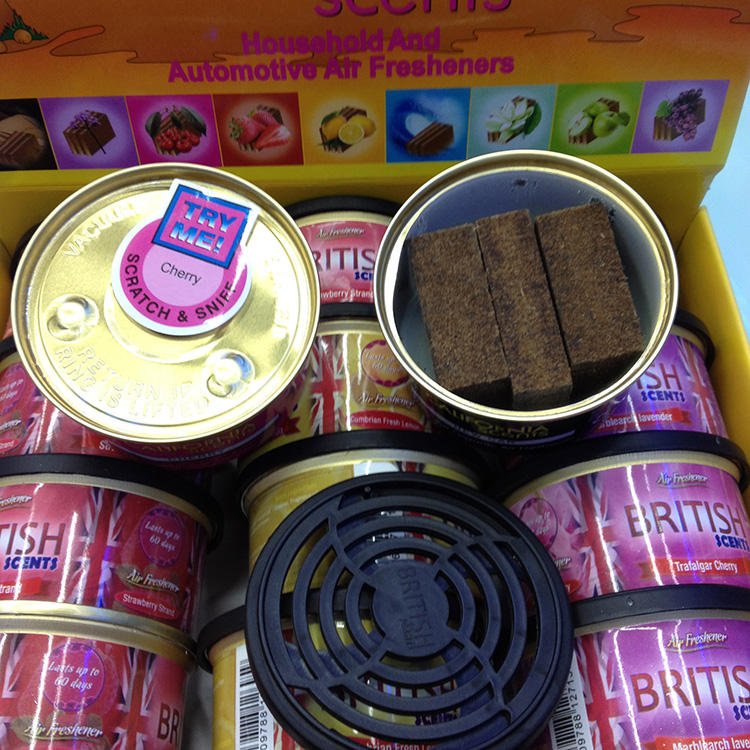 Eco-friendly Scents Cans Freshener Custom Logo Smell Wood Car Air Freshener Perfume for Car