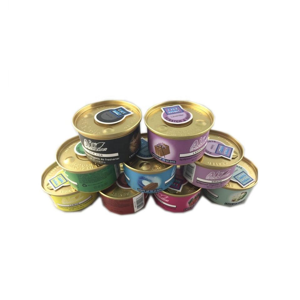 Eco-friendly Scents Cans Freshener Custom Logo Smell Wood Car Air Freshener Perfume for Car