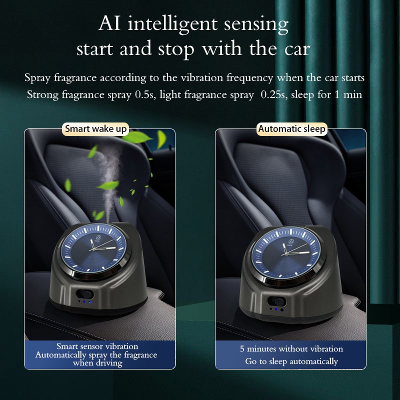 NEW product Smart home appliances Luxury Gift Scent Air Freshener Spray Car Diffuser Wholesale Car Watch Fragrance Diffuser
