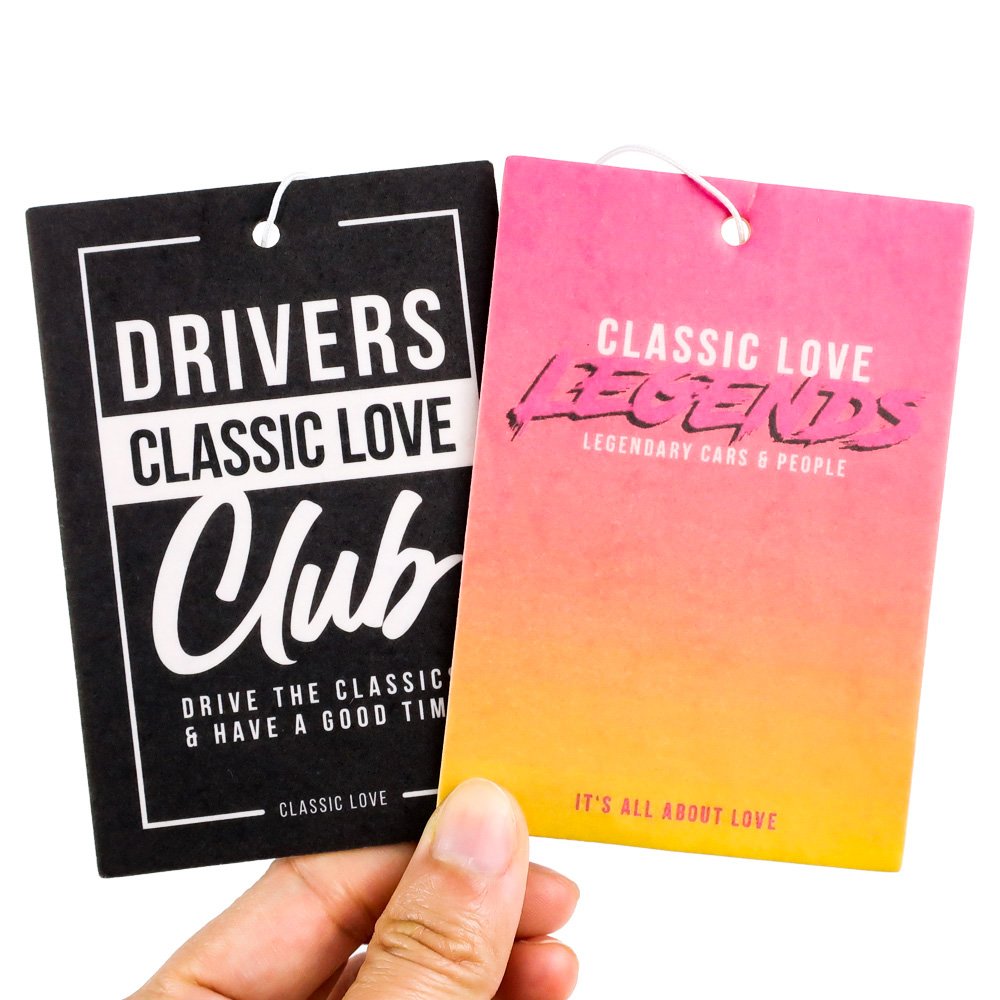 Wholesale custom design paper car air fragrance different smells custom air freshener car with logo