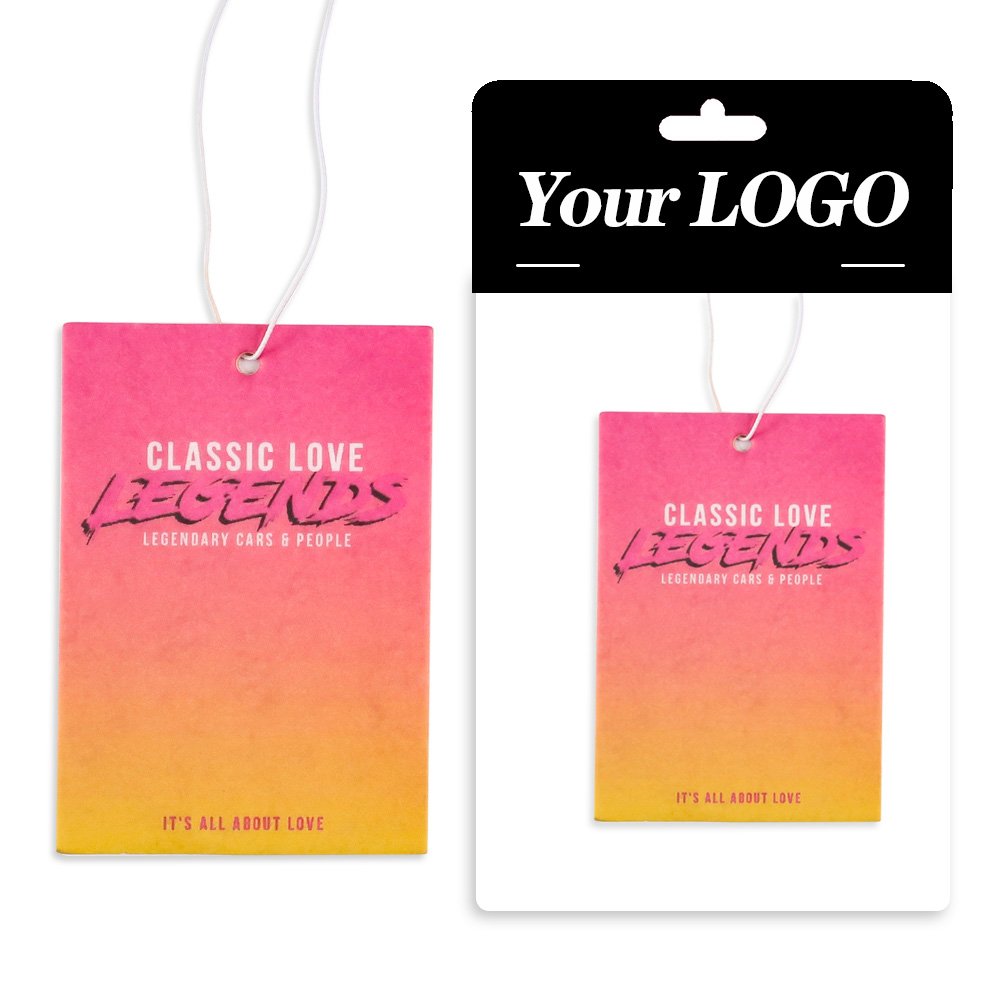 Wholesale custom design paper car air fragrance different smells custom air freshener car with logo