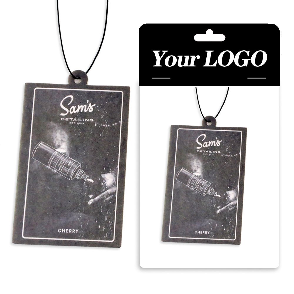 Wholesale custom design paper car air fragrance different smells custom air freshener car with logo