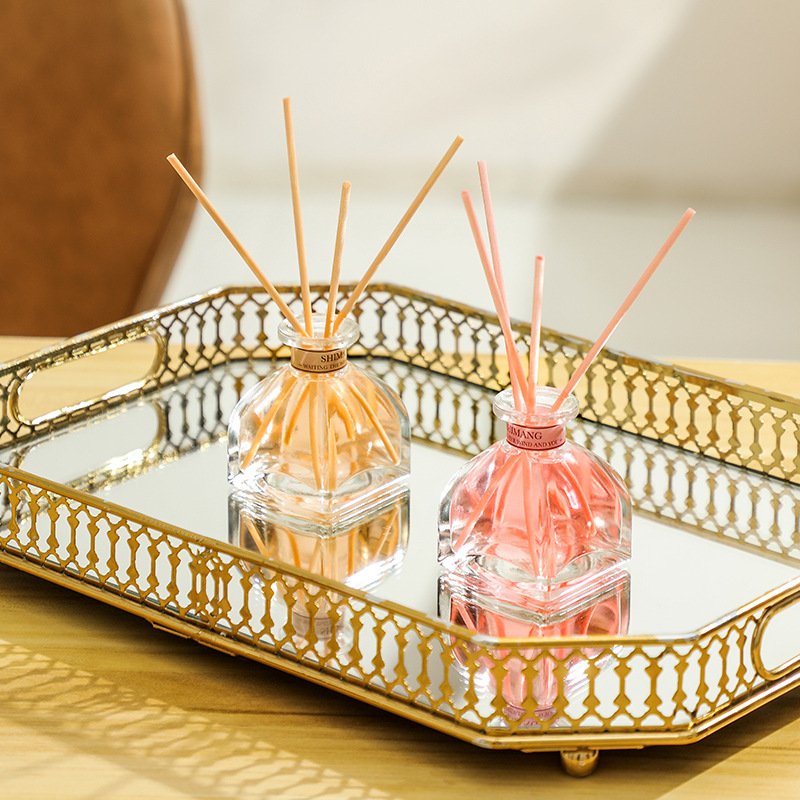 Custom Logo 50ml Home Decoration Crystal Natural Liquid Essential Oil Aroma Aromatherapy Reed Diffuser