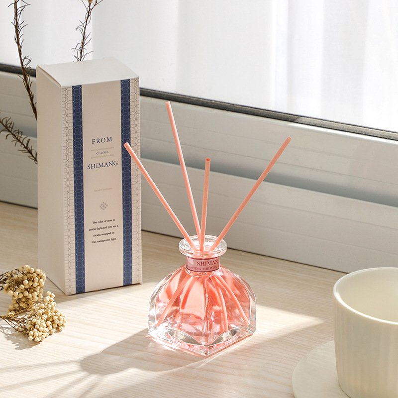 Custom Logo 50ml Home Decoration Crystal Natural Liquid Essential Oil Aroma Aromatherapy Reed Diffuser