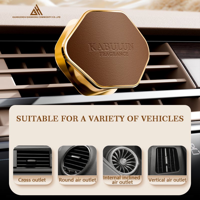 Custom Logo Car Air Freshener with Aromatherapy Modern Style Air Purifier Perfume for Car's Air Conditioner Car Fragrance Aroma