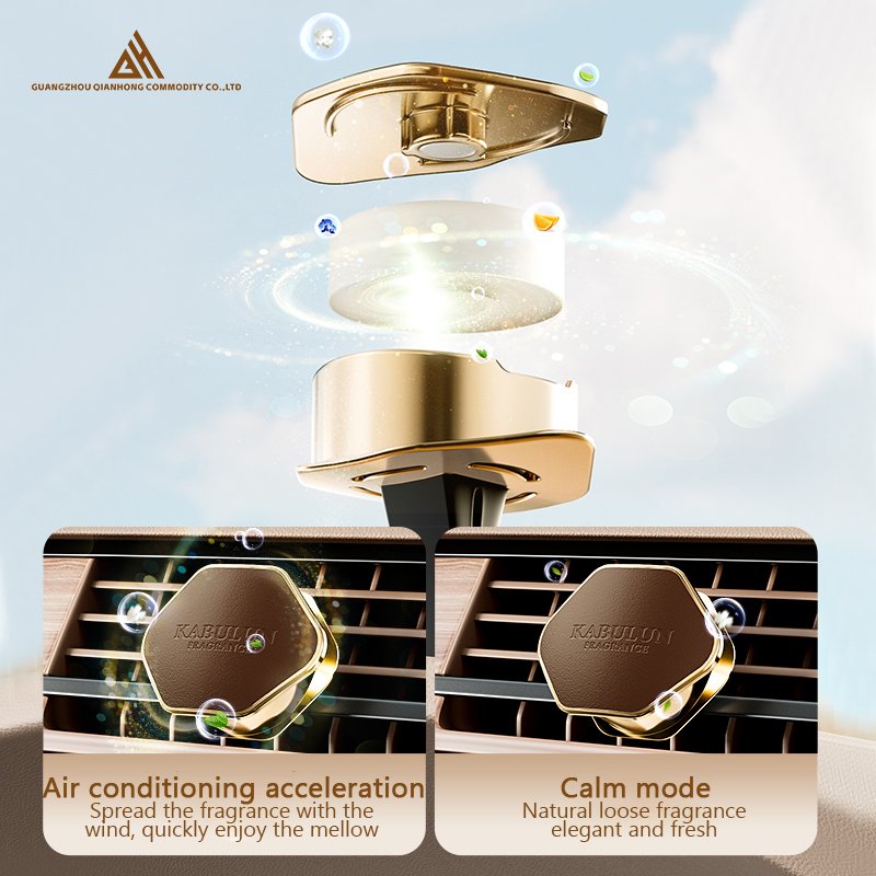 Custom Logo Car Air Freshener with Aromatherapy Modern Style Air Purifier Perfume for Car's Air Conditioner Car Fragrance Aroma