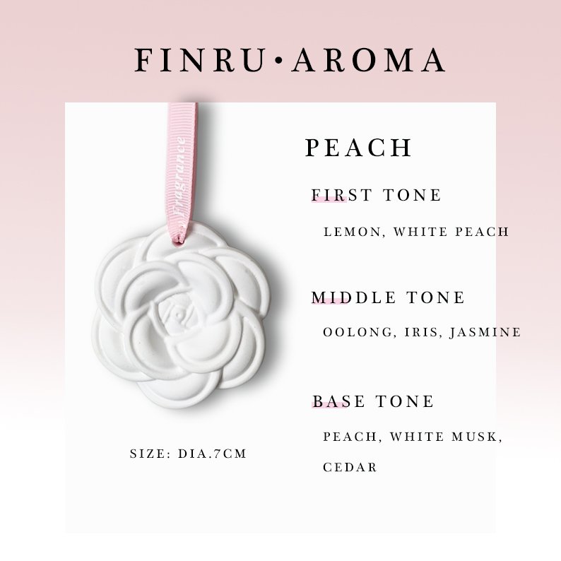 FinRu Hanging Car Wardrobe Air Freshener Scented Ceramic Stone Home Aroma Porcelain Flower Fragrance Essential Oil Diffuser