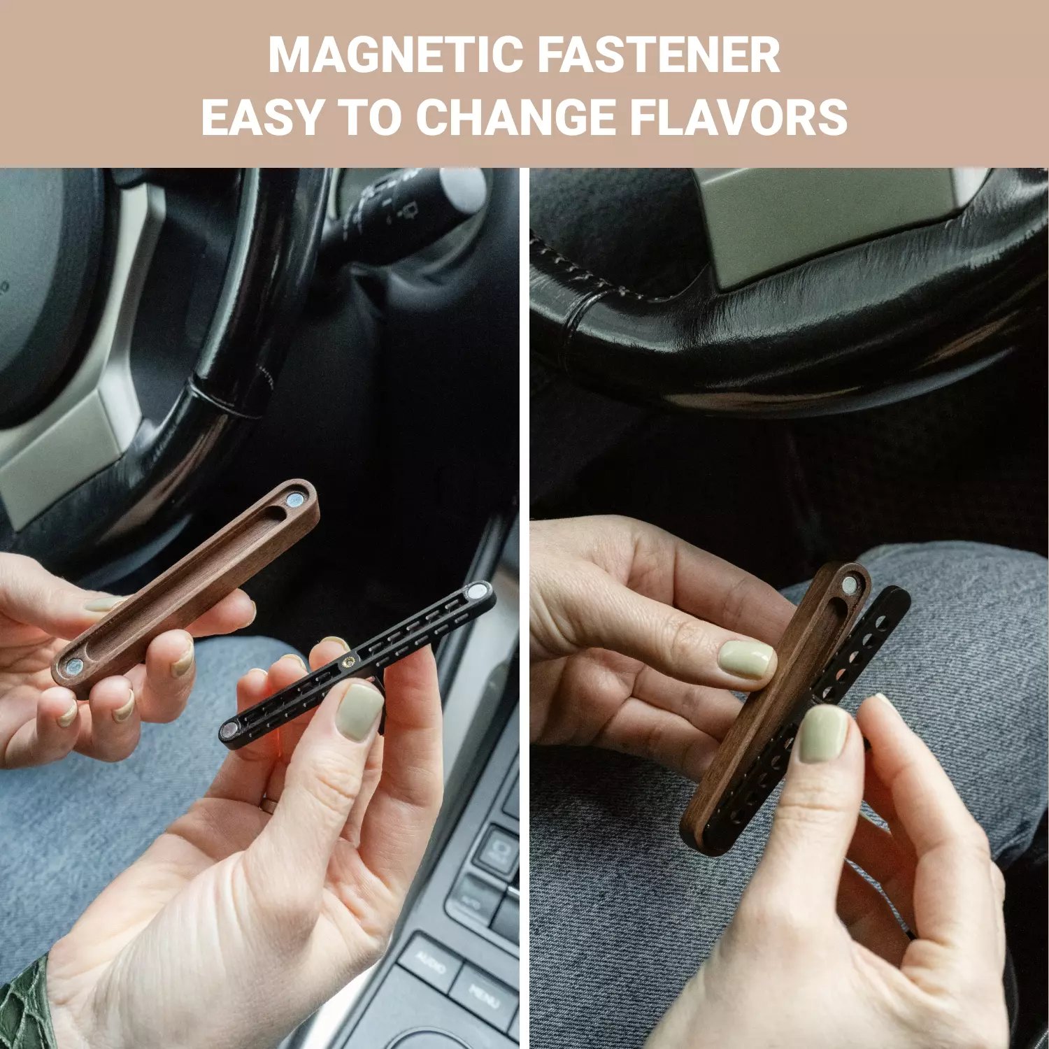 2022 new Customized Logo All Scents Refresh Car Air Fragrance walnut air fresheners car