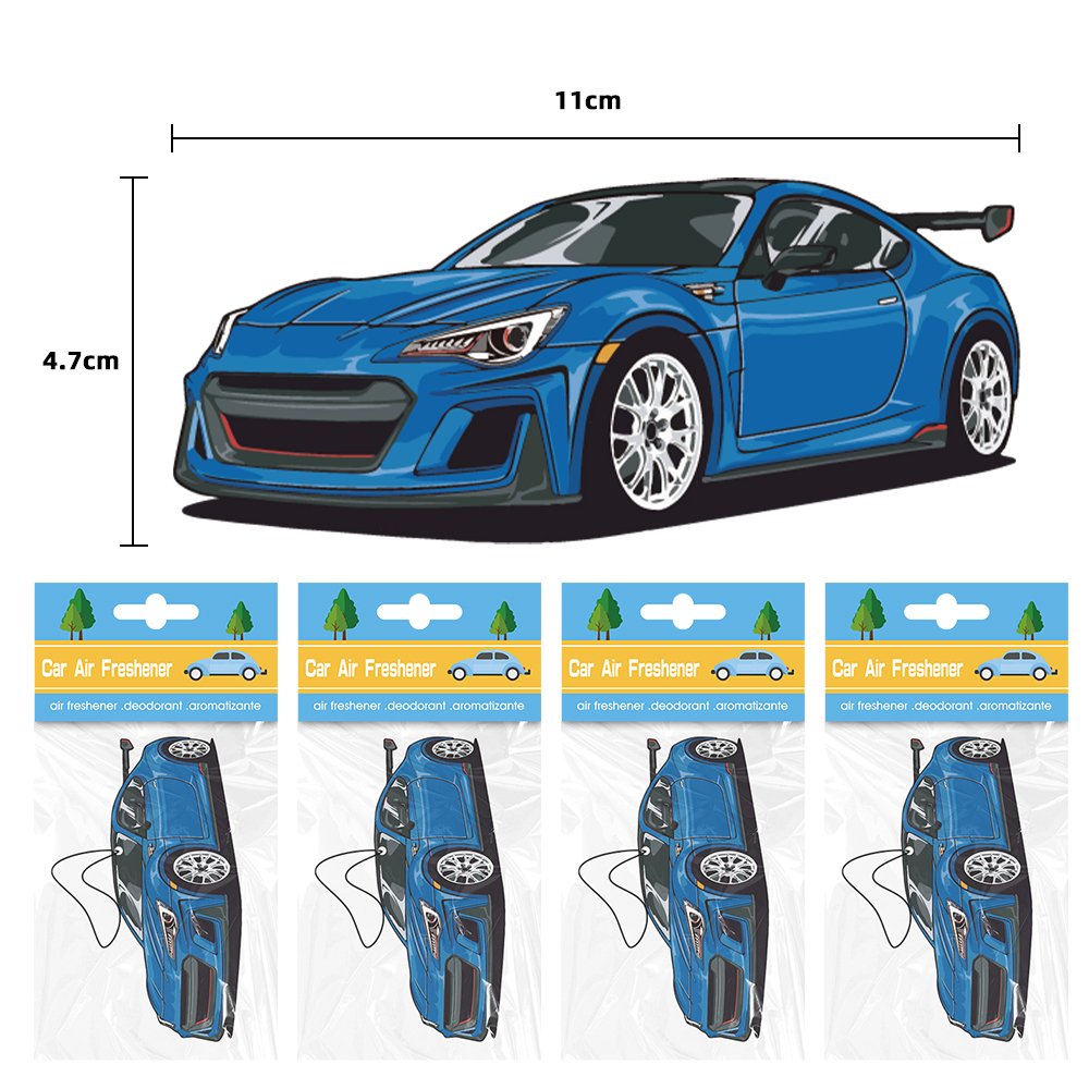 2025 Custom Logo Hanging Air Freshener Long Lasting Perfume with Different Scents Hot Sale Paper Car Air Freshener