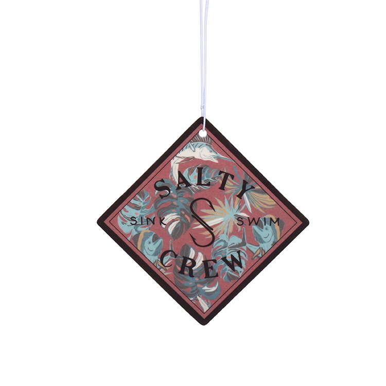 OEM Custom logo cotton paper hanging car air freshener