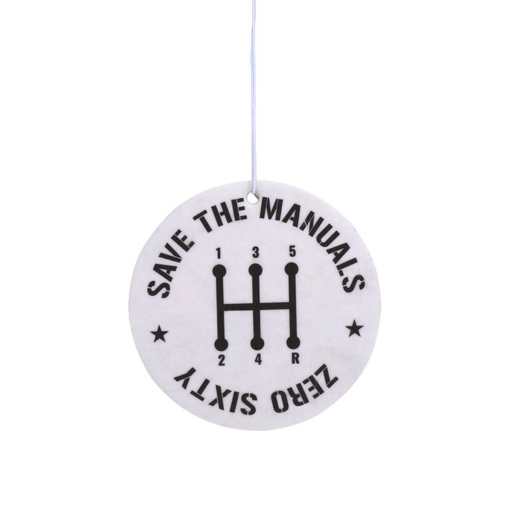 OEM Custom logo cotton paper hanging car air freshener