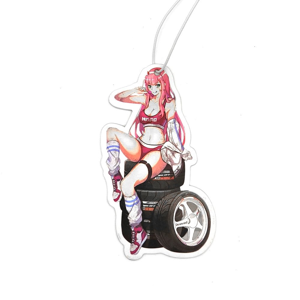 No MOQ Colorful custom sexy girl fragrance car perfume card scented paper air freshener for car