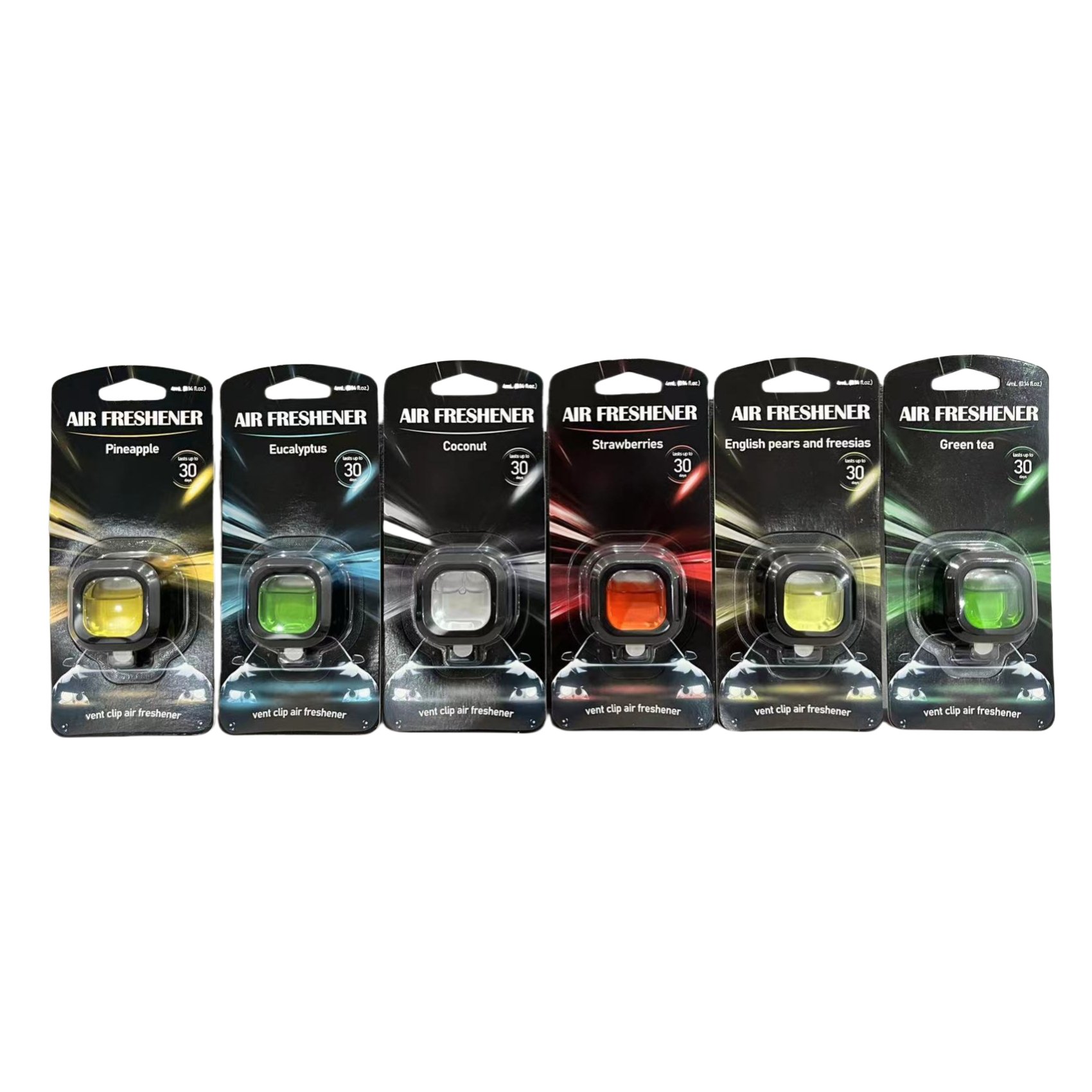 OEM Factory Wholesale USA Popular 6 Perfumes Refill Small Portable Car Air Freshener Diffuser