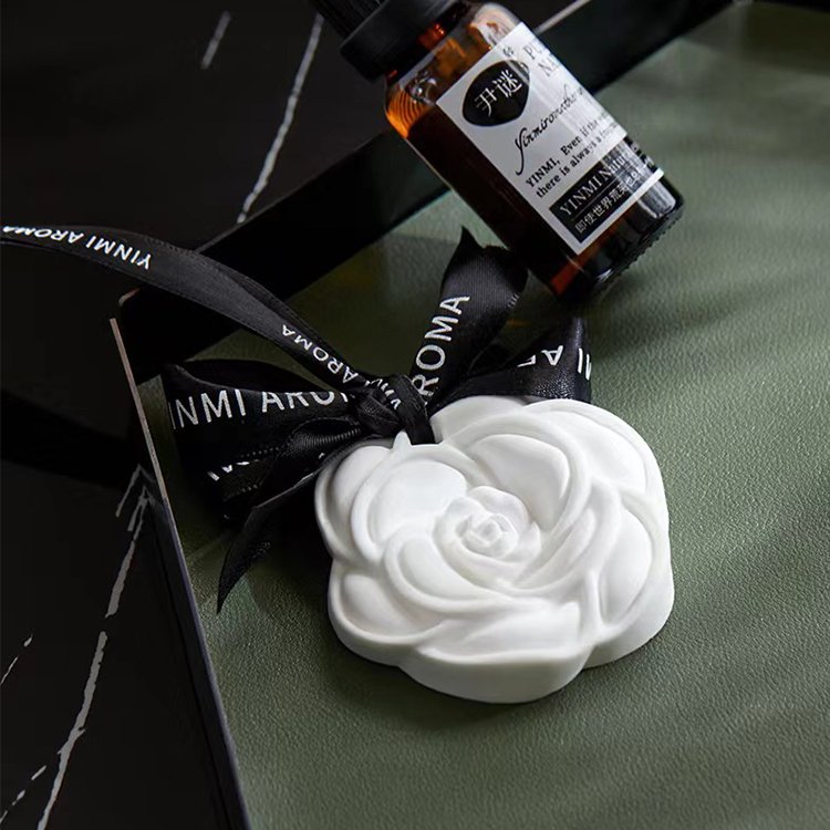 Car Air Freshener Vent Clips Camellia Shaped Car Aromatherapy Diffuser Air Conditioning Decoration Gift for Any Occasion