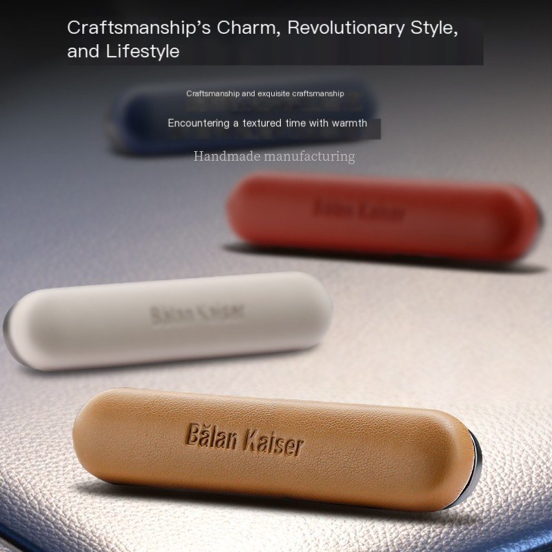 Luxury Style Solid Air Freshener Perfume Spray Custom Logo Leather Car Aromatherapy Diffuser Portable Ocean Boxed Car Freshener