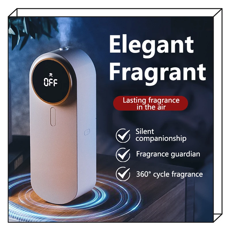 Household Wall-mounted Electronic Air Freshener USB Rechargeable Aromatic Essential Oils Diffuser Perfume Diffuser