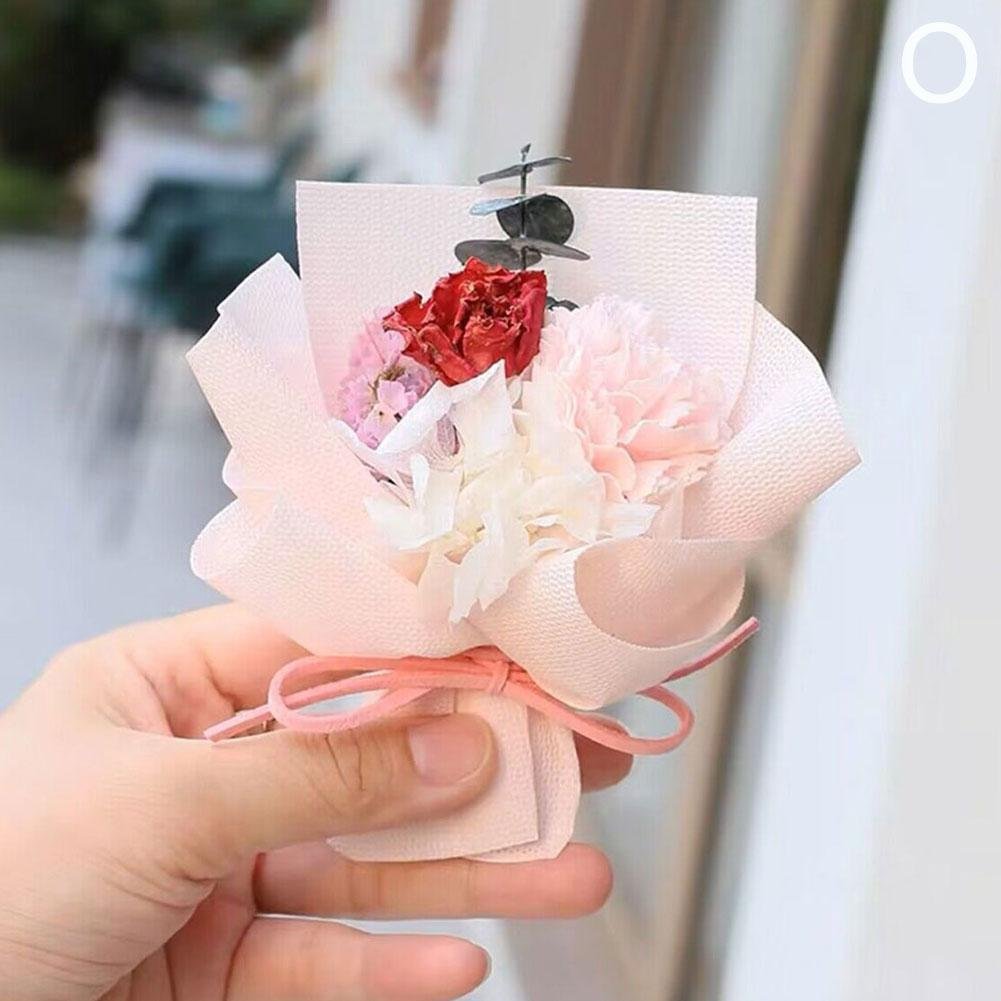 Wholesale Car Vent Airfresh clip Mini Real Natural Dried Flowers Bouquet for Car Wedding Party Home Decoration Teacher 's Day