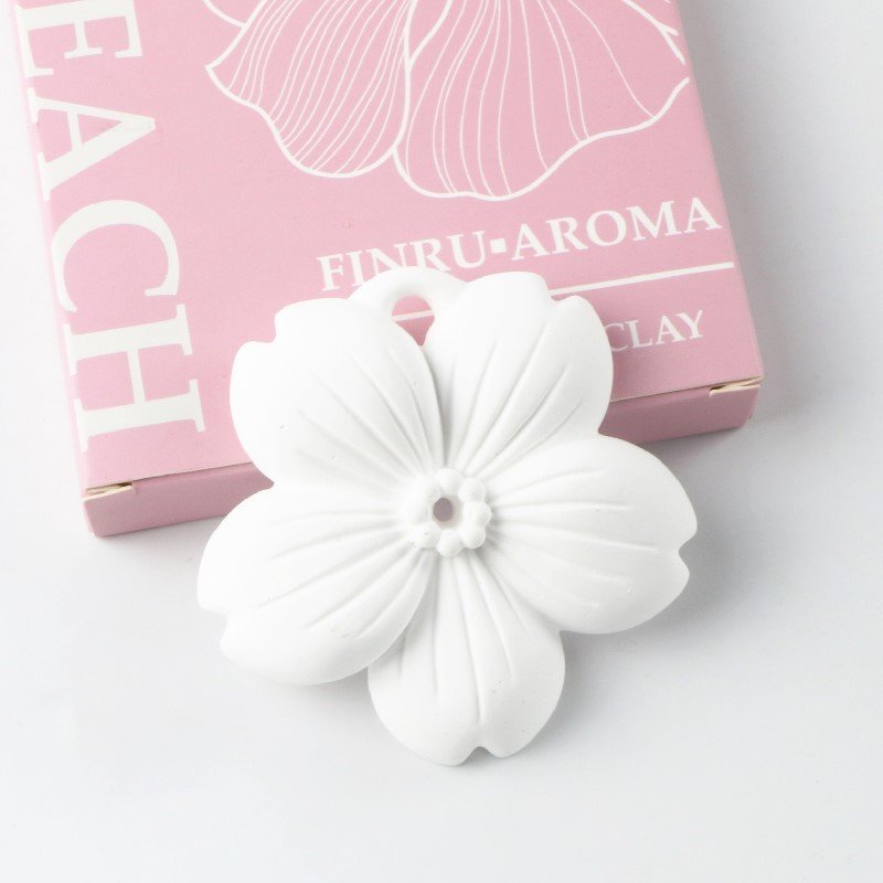 Wholesale Stocked Scented Ceramic Aroma Plaster Porcelain Flower Home Fragrance Oil Diffuser Hanging Car Wardrobe Air Freshener
