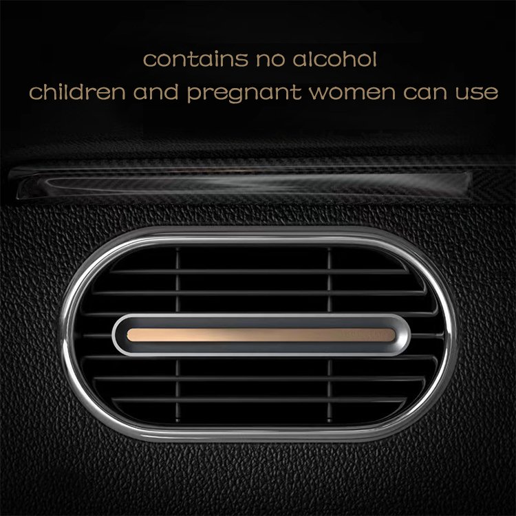 Wooden Car Air Freshener Long Lasting cologne Scent Cute Car Decor Alloy Car Air Conditioner Auto Air Vent Perfume
