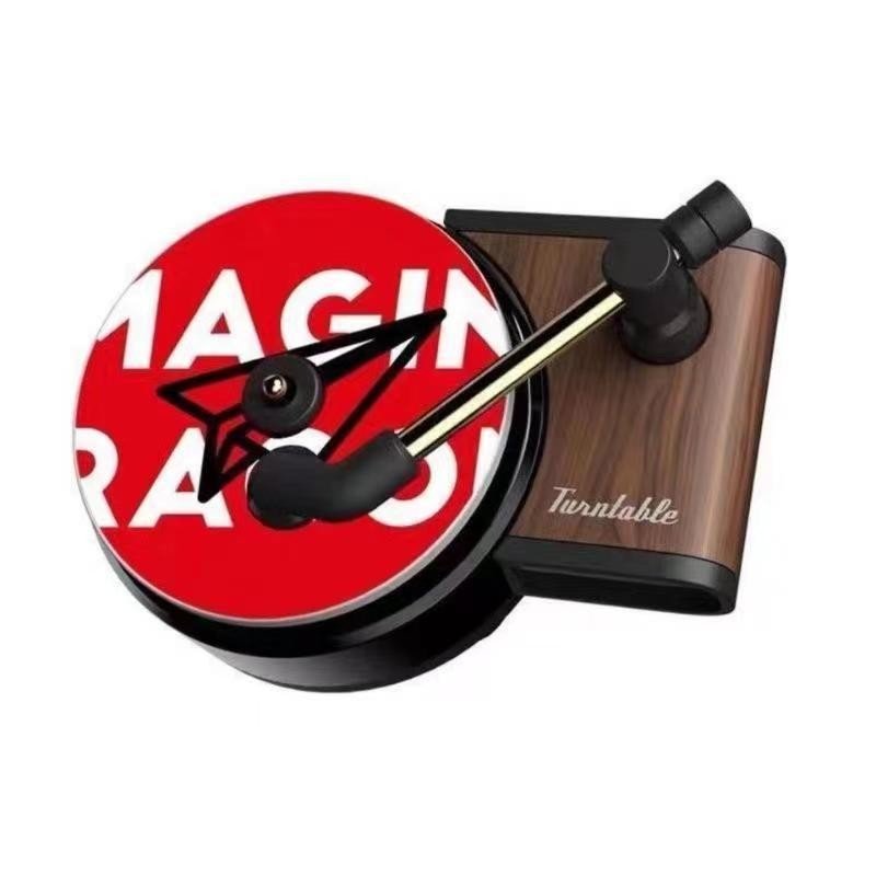 Personalized Turntable Car Air Freshener Air Outlet Aromatherapy Car Perfume Diffuser record player