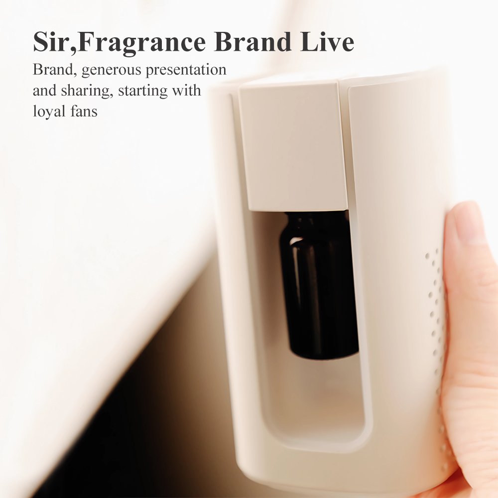 Custom Essential Oil Diffuser Car Air Freshener Aroma Waterless Rechargeable Aromatherapy Nebulizer for Home Office Yoga