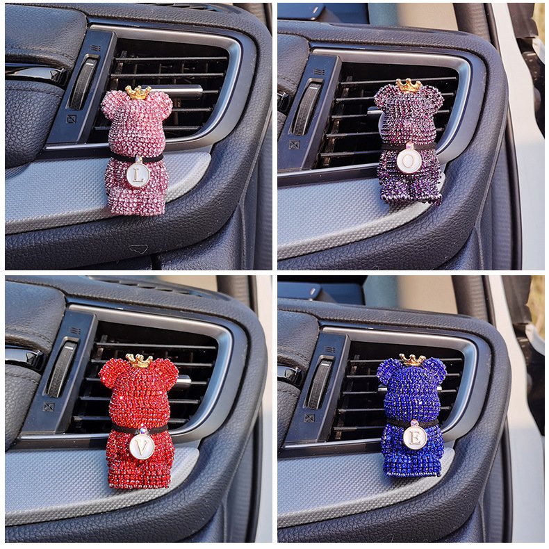 Wholesale Sparkly Car Vent Clip Air Freshener Car Aroma Fragrance Diffuser Car Interior Decoration Accessories